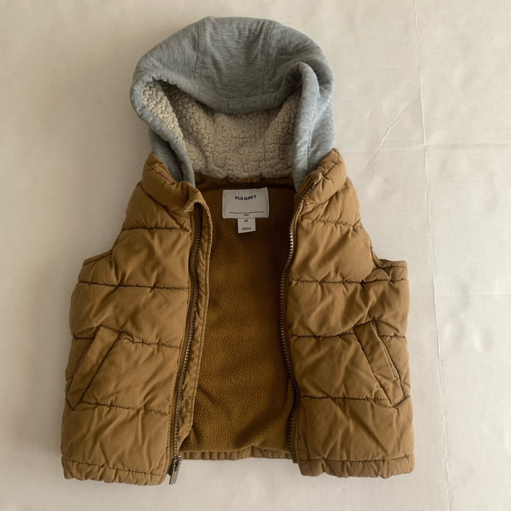 A brown and gray vest!
